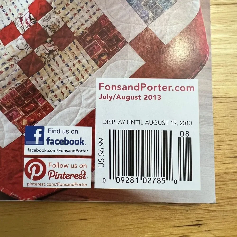 Magazine Lot of Fons and Porters Love of Quilting 3 Fall Winter 2013 Editions